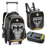 Kit Mochila Rodinha + Estojo + Lancheira