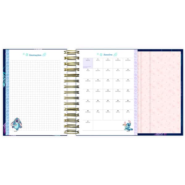 Agenda Diária Stitch 2026