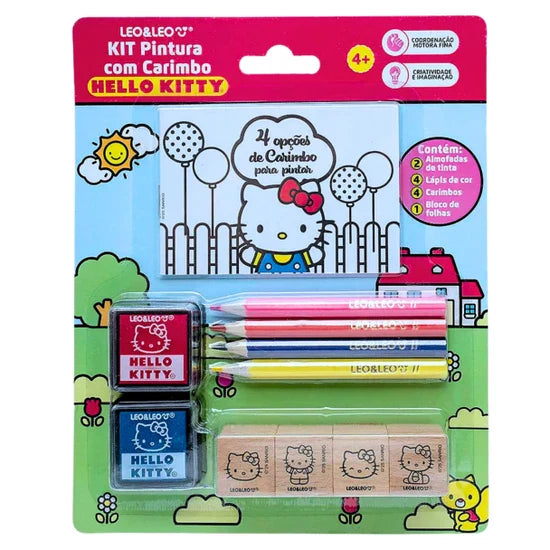Kit Pintura com Carimbo Hello Kitty – Leonora
