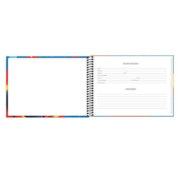 Caderno de Cartografia e Desenho Homem-Aranha