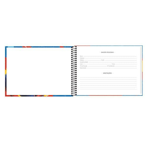 Caderno de Cartografia e Desenho Homem-Aranha