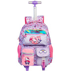 Mochila Escolar com Rodas Hello Kitty