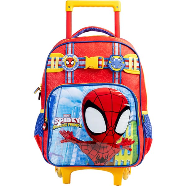 Mochila Escolar com Rodas Spidey