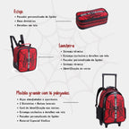 Kit Mochila Escolar Super-Heróis
