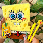 Kit Diário Bob Esponja + Caneta + Lapiseira + Grafite