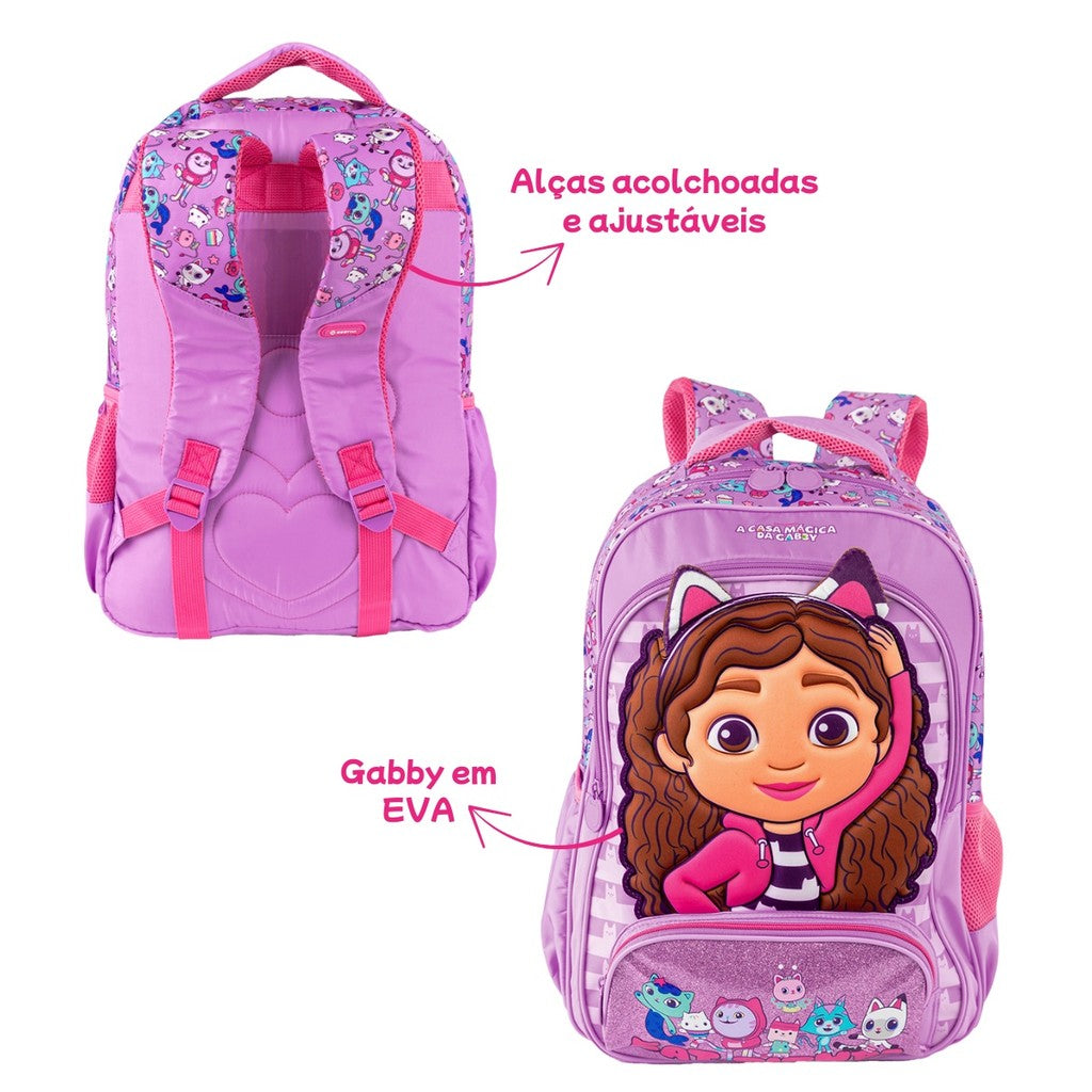 Kit Escolar Lancheira Térmica Estojo Box Casa da Gabby