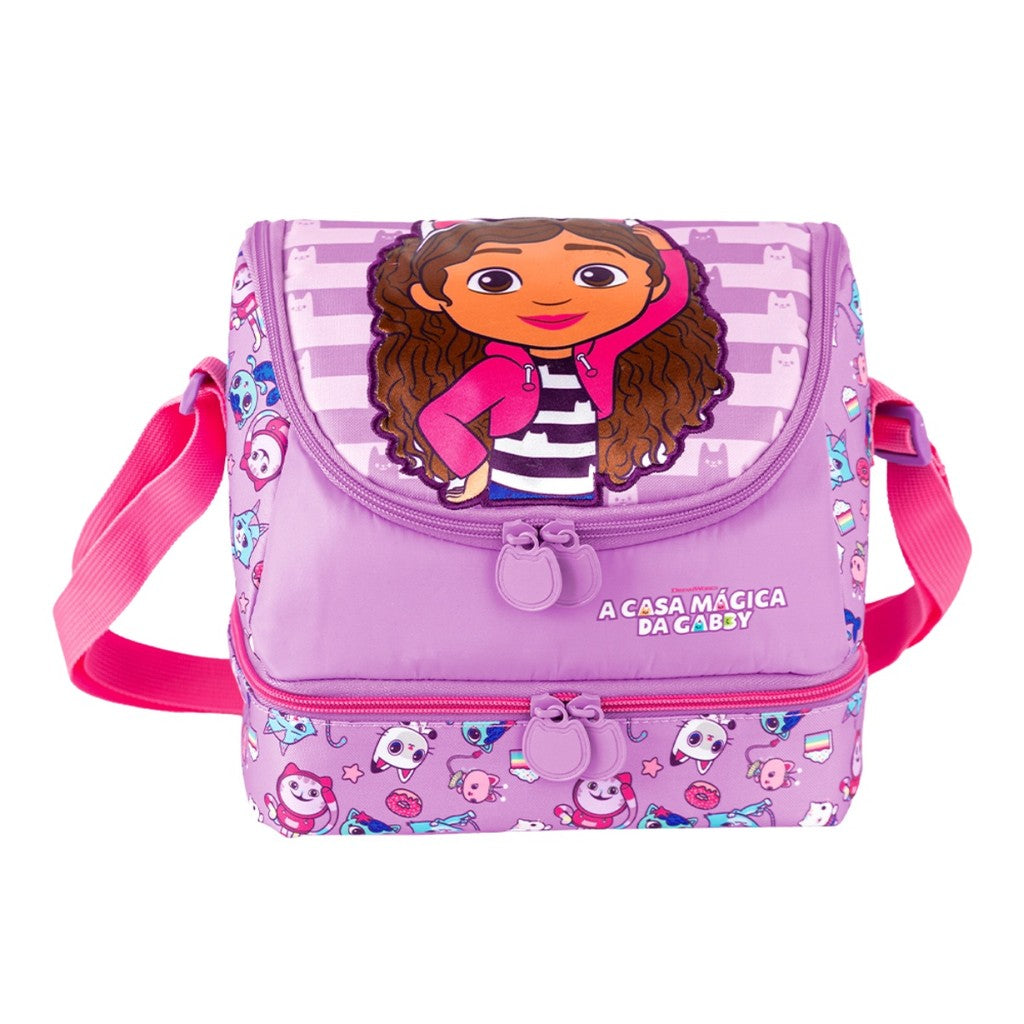 Kit Escolar Lancheira Térmica Estojo Box Casa da Gabby