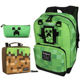 Kit Mochila Escolar Minecraft – 3 Peças