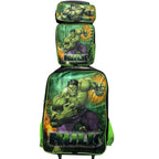 Kit Escolar Hulk com Mochila, Lancheira Térmica e Estojo