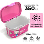 Kit Hello Kitty com Maleta Copo Pote Lancheira