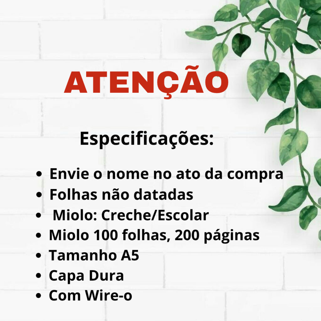 Bluey - Agenda Escolar Infantil/Creche