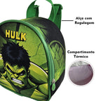 Kit Escolar Hulk com Mochila, Lancheira Térmica e Estojo