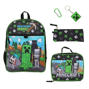Kit Mochila Escolar Minecraft – 3 Peças