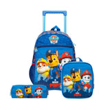 Kit Mochila de Rodinha + Lancheira Térmica + Estojo